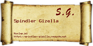 Spindler Gizella névjegykártya