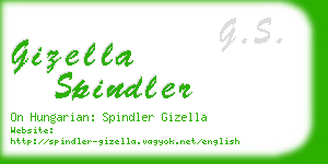 gizella spindler business card